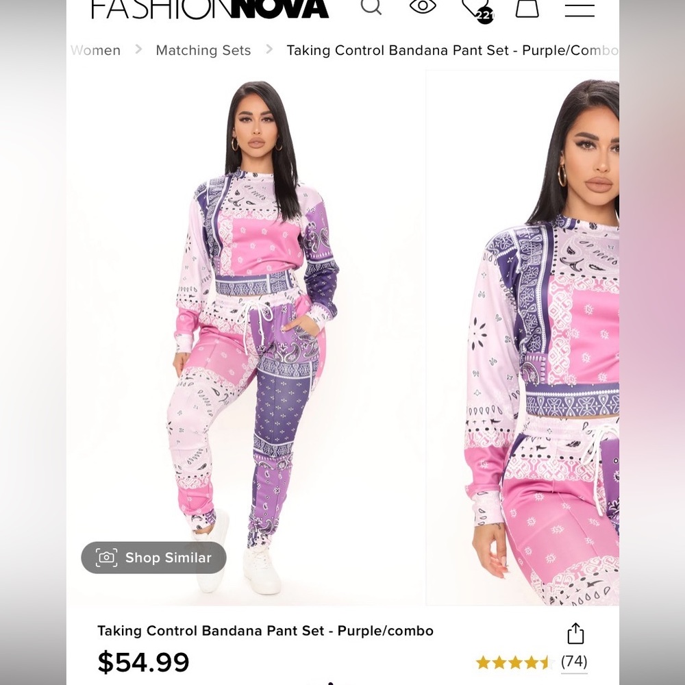 Brand new without tags fashion nova 2 piece medium